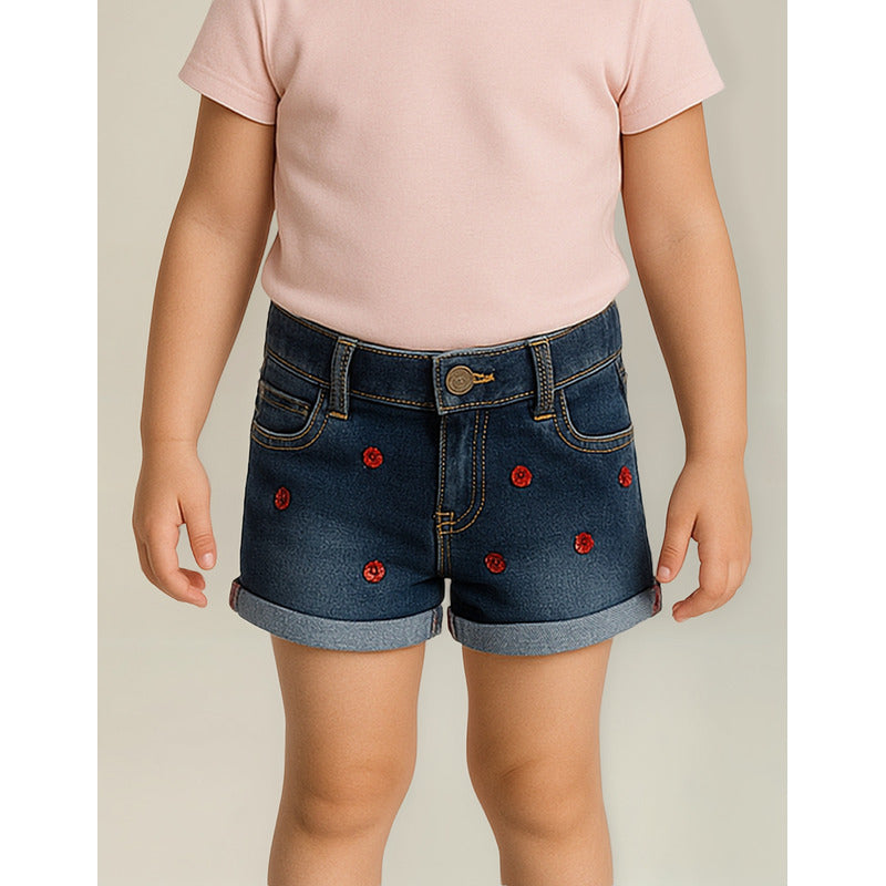 Short De Niña Con Ajustador Interior Marca Losan®