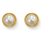 Set Joyería Elegante Para Mujer Collar Y Aretes Perlas Dorado