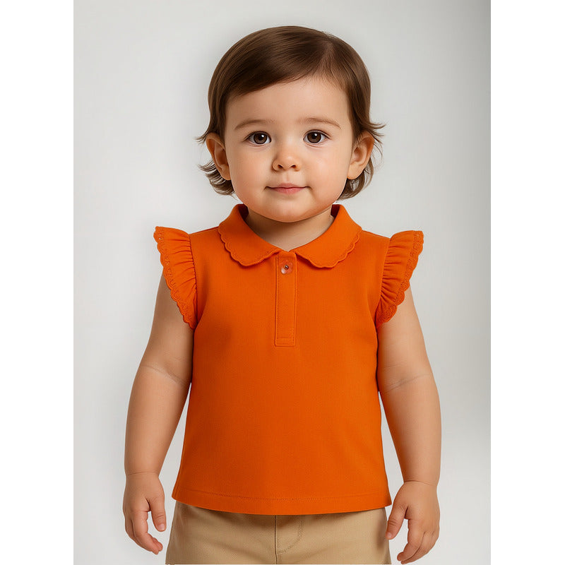 Blusa De Bebé Cuello Polo Mod.1184 Marca Mayoral®