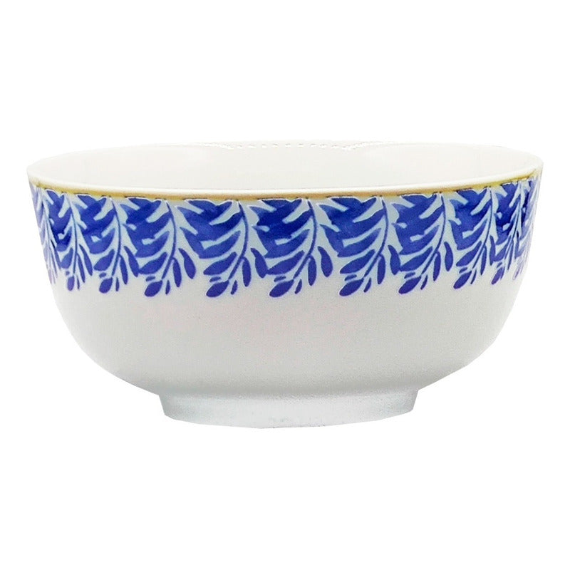 Vajilla Redonda De Porcelana 16pz 4 Personas Love&lemons® Azul