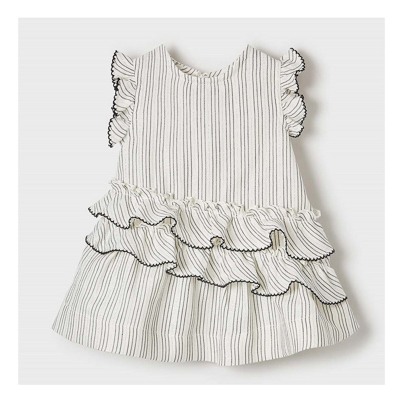 Vestido Ligero Para Bebé Mod.1923 Crudo Marca Mayoral® Crudo Lisa 12 Meses