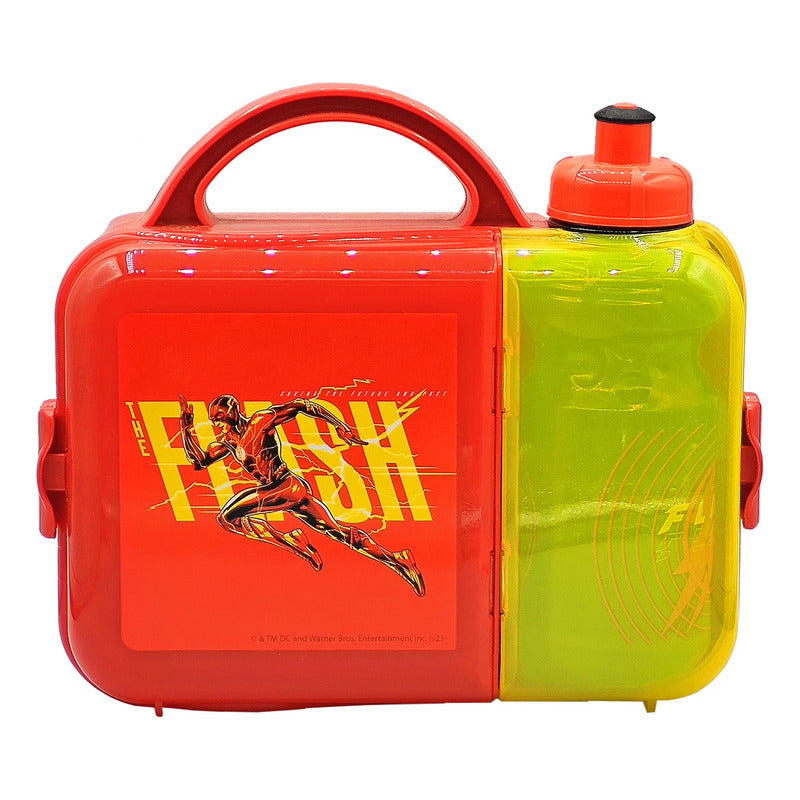 Lonchera Infantil De Plástico Con Botella Diseños Varios
