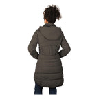 Chamarra Larga Capitonada Mujer Dw86-pol7088 Greenlander® Chocolate Ch Capitonado