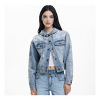 Chamarra Mezclilla Con Bordado Floral 25swed56 Desigual® Mezclilla Xl Floreado