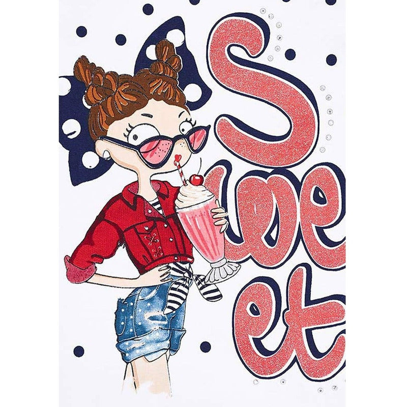 Blusa De Niña Con Estampado Mod.3005 Marca Mayoral®