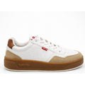 Tenis Casual Para Hombre Mod. L2126511 S Marca Levi's® Blanco / Marron Lisa 28.5 Mx