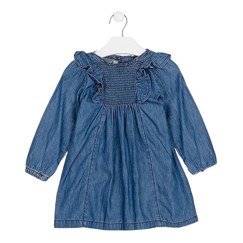 Vestido Holgado Mezclilla Para Niña Mod.1267033al Losan®