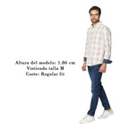 Camisa Para Hombre Regular Fit Mod. B45103 Marca Bobois®