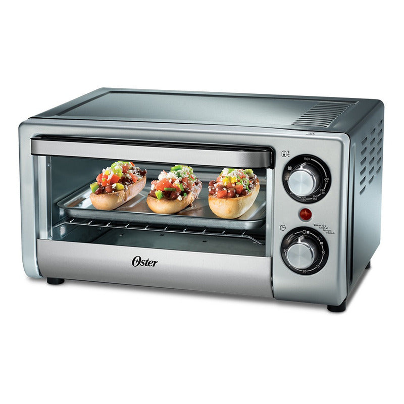 Horno Tostador De Mesa Mod.tssttv10ltb Marca Oster® Plata