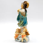 Imagen Religiosa De Resina La Inmaculada 10cm Multicolor