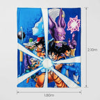 Cobertor Ligero Super Suave Matrimonial Diseños Providencia® Dragon Ball Super 850 G Multicolor
