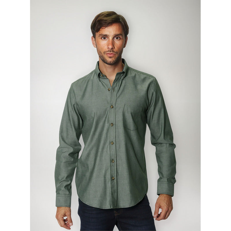 Camisa Para Hombre Manga Larga Mod.b45101 Marca Bobois®
