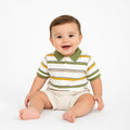 Playera Polo Casual Para Bebé Mod.1103 Marca Mayoral® Jungla 12 Meses Rayas
