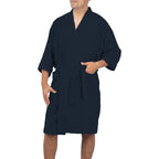Bata De Baño Unisex Absorbente Unitalla Tela Suave Ligera