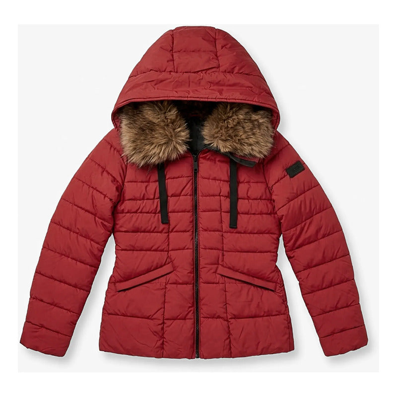 Chamarra Corta Capitonada De Mujer Dw89-pol7358 Greenlander® Terracota M Capitonado
