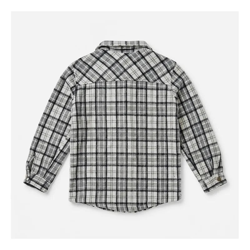 Camisa Tipo Franela Gruesa Infantl Le2501 Marca Roosevelt® Multicolor Geométrico 16
