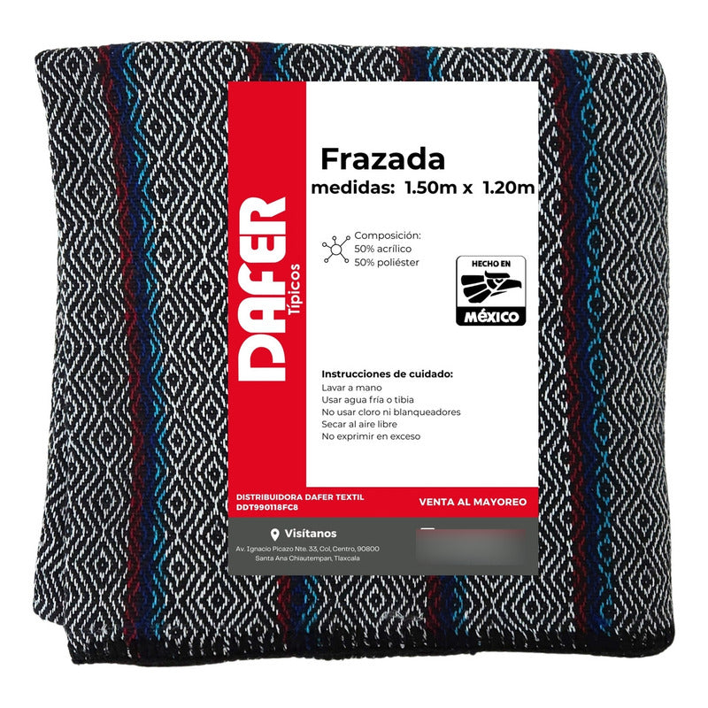 Frazada De Acrilico Afelpada Multiusos 1.20m X 1.50m Mod. Ac
