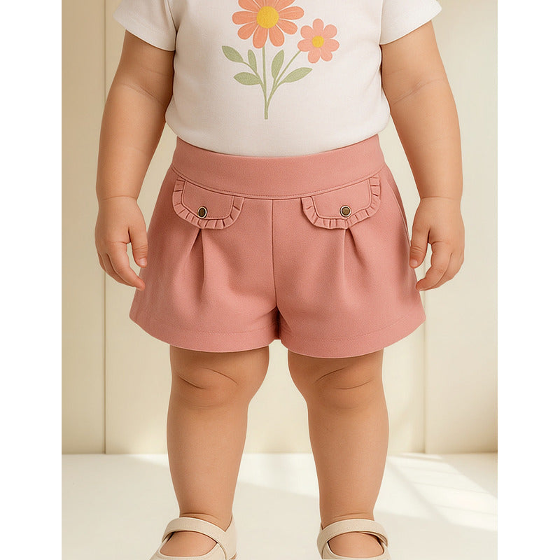 Short Para Niña Mod.2936 Marca Mayoral® Coral Lisa 9m