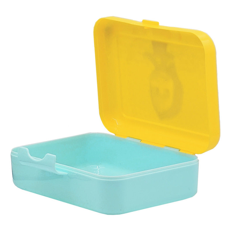 Lonchera Infantil De Plástico Con Botella Diseños Varios