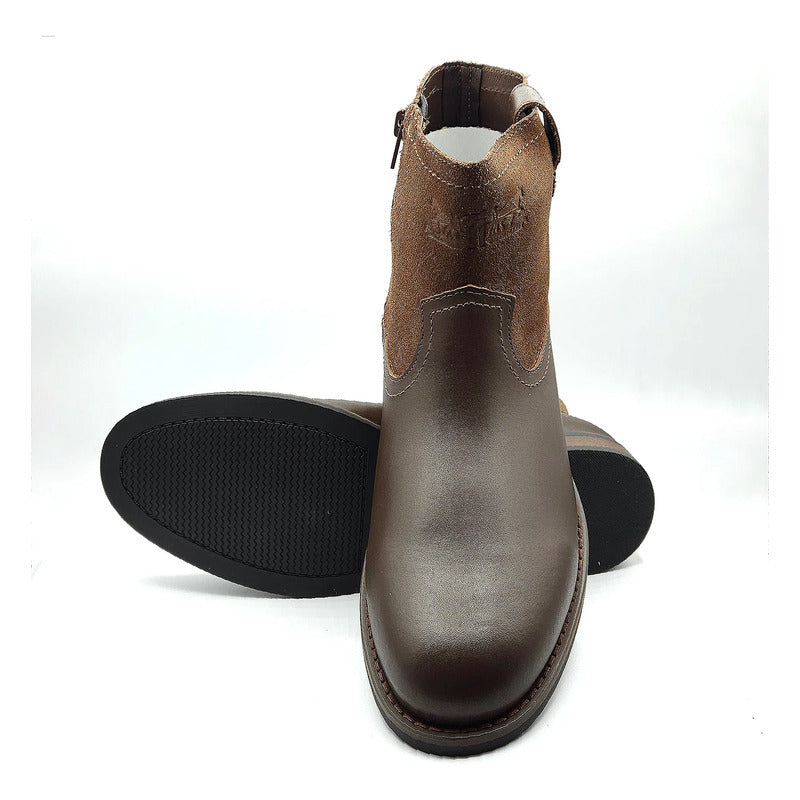 Bota Elegante De Piel Para Caballero M.l2126531 Marca Levís® Marrón Liso 26,5 Mx