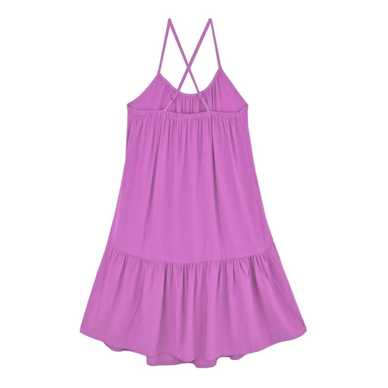 Vestido Holgado De Niña Mod.21g-7025al Marca Losan®