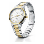 Reloj Corporate Para Hombre Np22391mbicba Nivada Swiss® Plateado Dorado Blanco