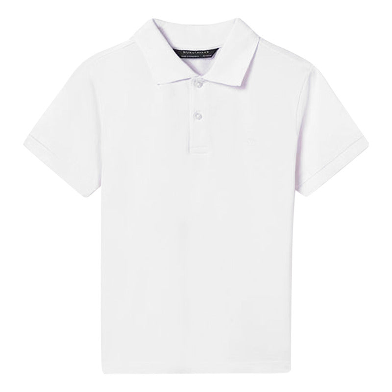 Camisa Polo Casual Para Niño Mod.890 Mayoral® Blanco Lisa 14