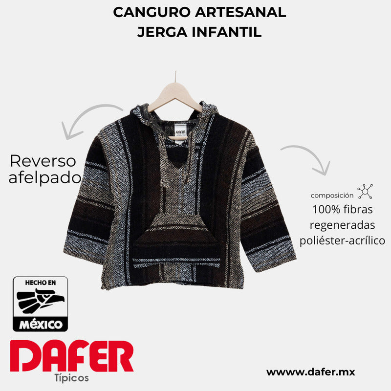 Sudadera Canguro Artesanal De Jerga Infantil