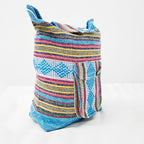 Mochila Artesanal Tejida Tipo Morral Con Bolsillo Frontal 10kg