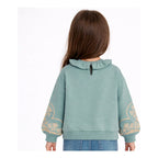 Suéter Cuello Holán Para Niña Mod.4430 Marca Mayoral® Salvia Liso 7 Años