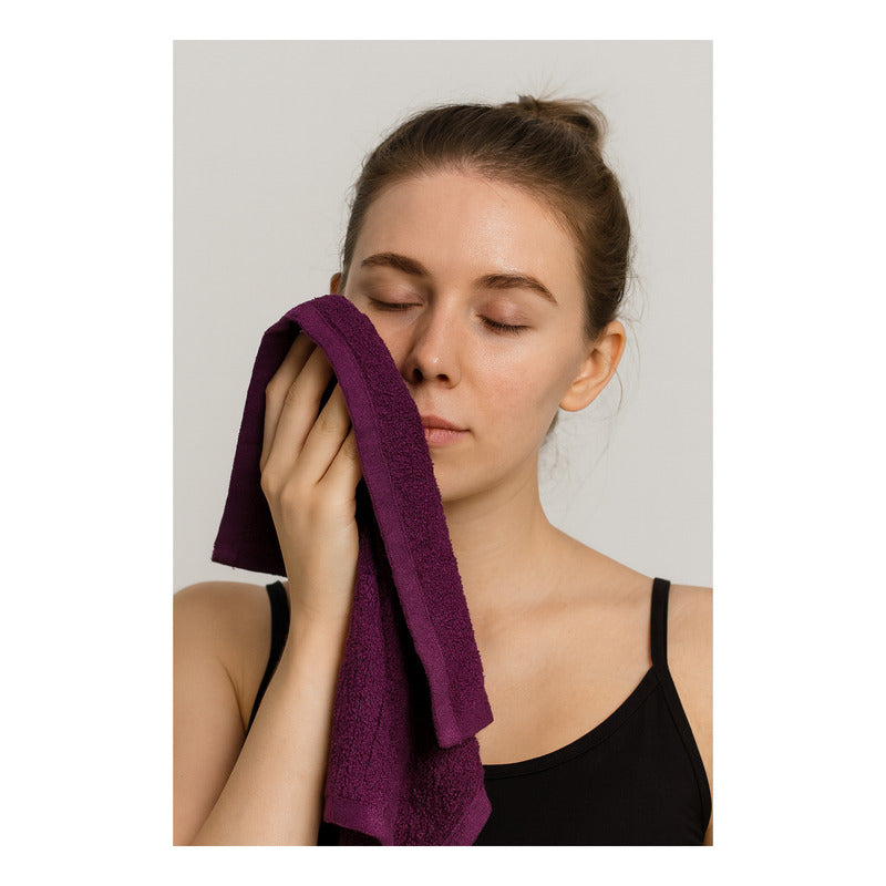 Toalla Facial Económica Para Viaje Ó Gimnasio 30cmx32cm