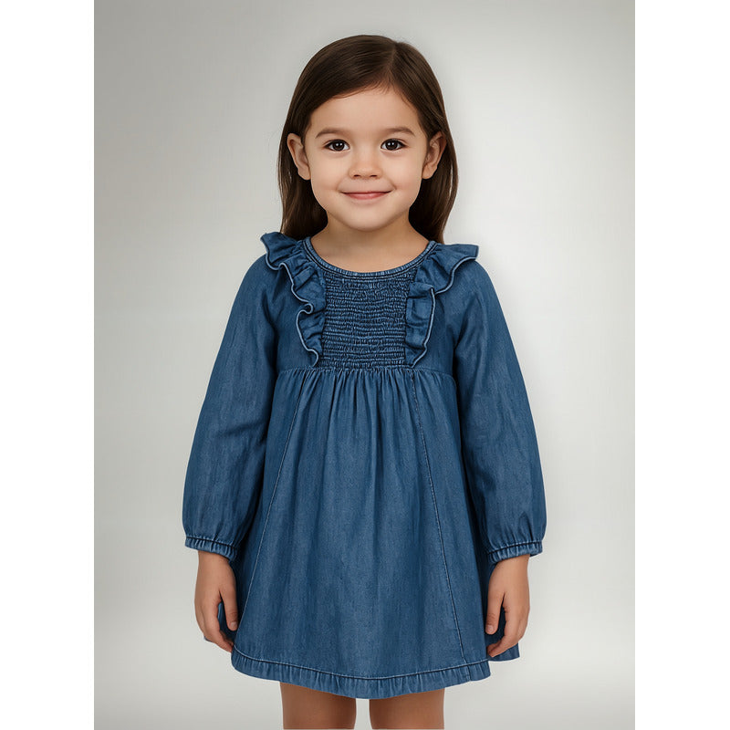 Vestido Holgado Mezclilla Para Niña Mod.1267033al Losan®