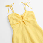 Vestido Largo Casual Para Mujer Mod.80075 Marca Stop® Amarillo Lisa M