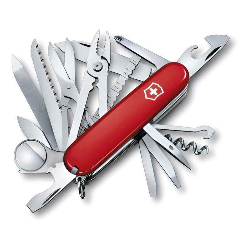 Navaja Multiherramienta Victorinox Swiss Champ Roja Con 33 Funciones Rojo
