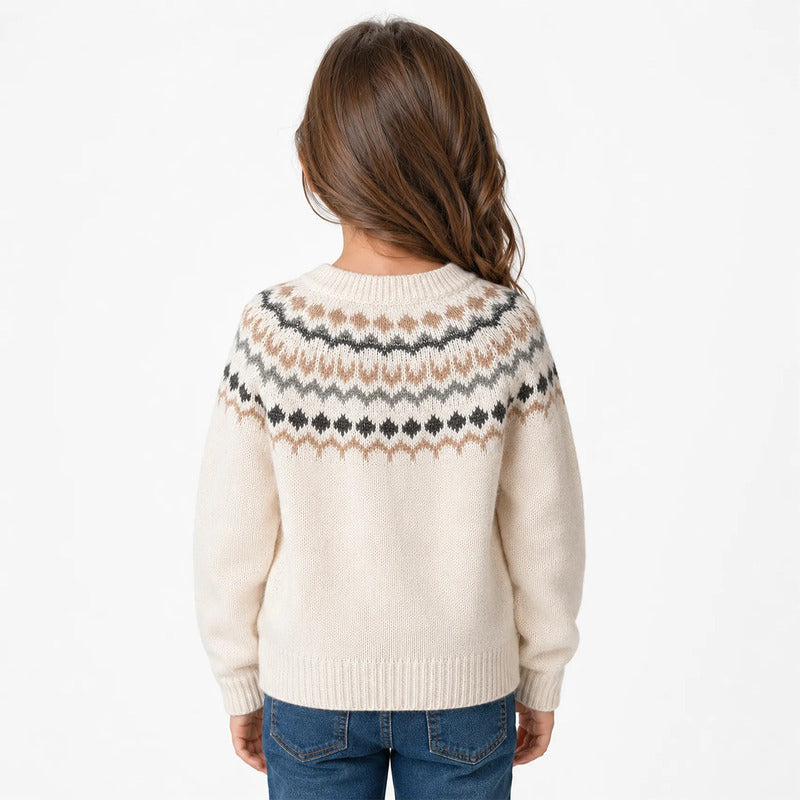 Suéter De Punto Para Niña Mod.4307 Marca Mayoral® Garbanzo Lisa 5 Años