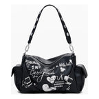 Bolso Bowling Efecto Piel 25waxpa6/2000 Marca Desigual® Negro Lisa Níquel