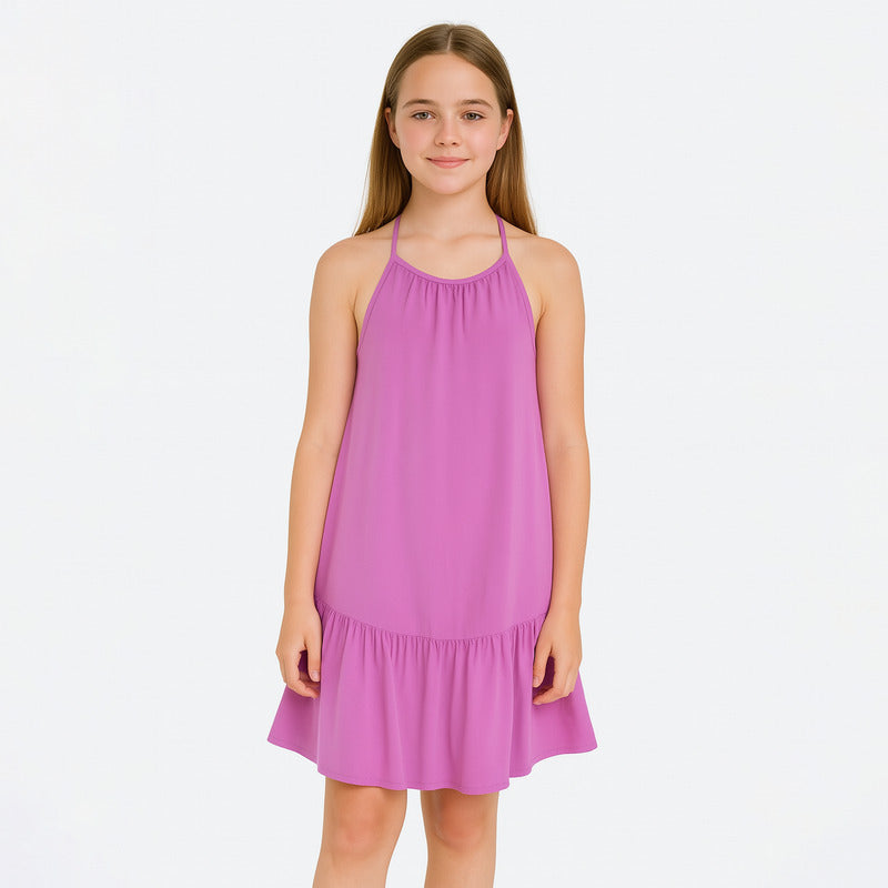 Vestido Holgado De Niña Mod.21g-7025al Marca Losan®
