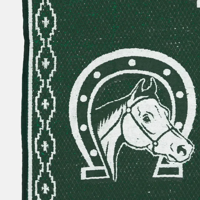 Jorongo Gaban Artesanal Mexicano Colores Verde Oscuro Herraduras Xg