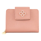 Cartera Con Broche Para Dama Mod.ji697 Jaime Ibiza® Rosa Liso