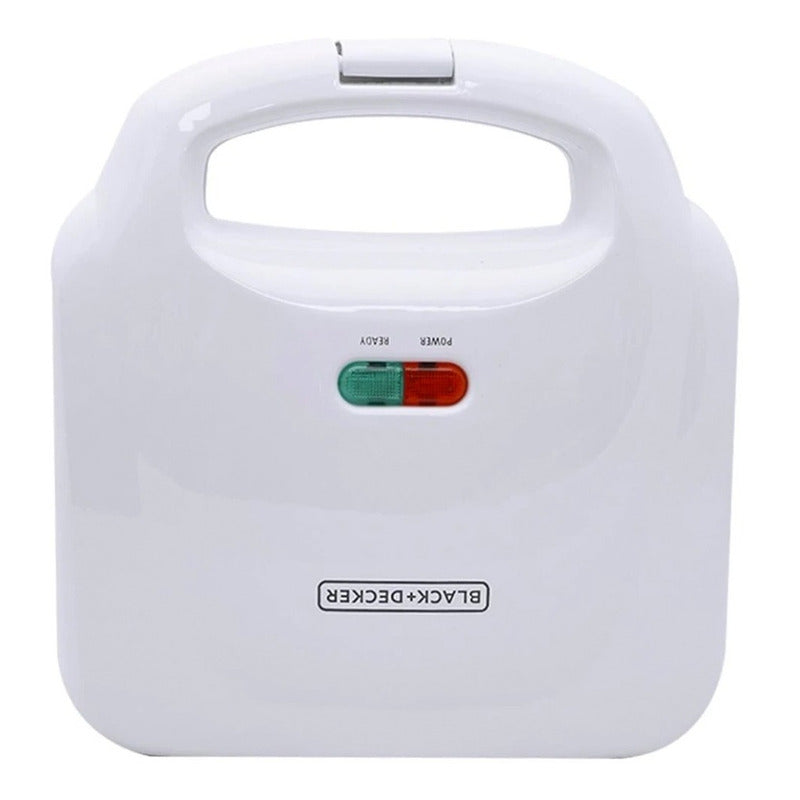 Sandwichera Doble, Color Blanco, Marca Black+deker Blanco
