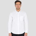 Camisa Básica Para Hombre Mod.5232 Marca Manchester® Blanco Lisa 15.5