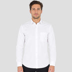 Camisa Básica Para Hombre Mod.5232 Marca Manchester® Blanco Lisa 15.5