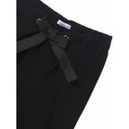 Pantalón Cropped Con Lazada De Punto Roma Mod.6577 Mayoral® Negro Liso 18