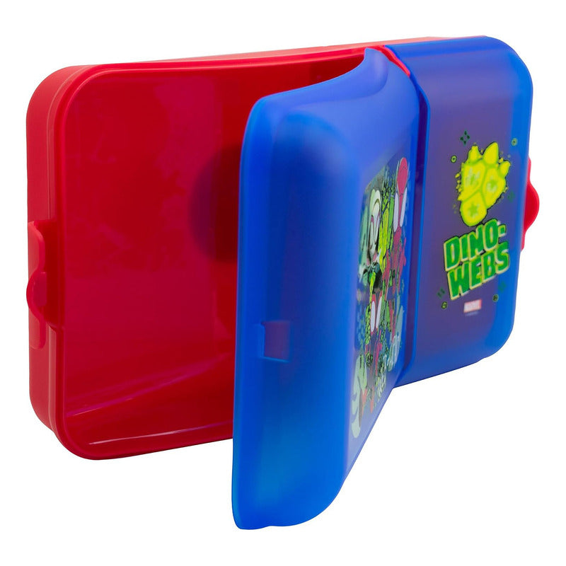 Lonchera Escolar Infantil Con 2 Divisiones Diseños Animados