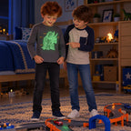 Playera De Niño Triceratops Fluorescente 4088 Marca Mayoral® Gris Triceratops 8 Años Lisa