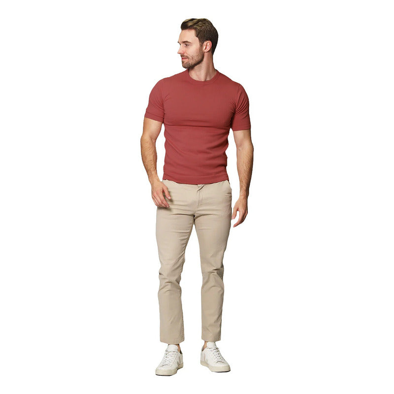 Playera Casual De Hombre Mod. A41454a Marca Bobois®