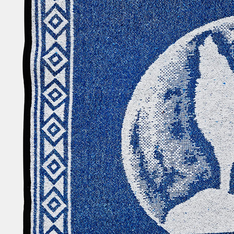 Jorongo Gaban Artesanal Mexicano Colores Lobo Azul Oscuro Lobo Xg