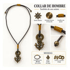 Collar De Ancla Para Hombre Unisex Estilo Náutico Ajustable Multicolor