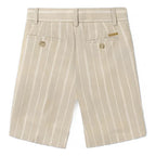 Bermuda Para Niño Mod.6279 Marca Mayoral® Beige Rayas 18