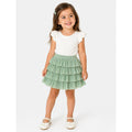 Falda Tul Plisado Para Niña Mod.4902 Marca Mayoral® Verde Jade Tul Pisado 4 Años